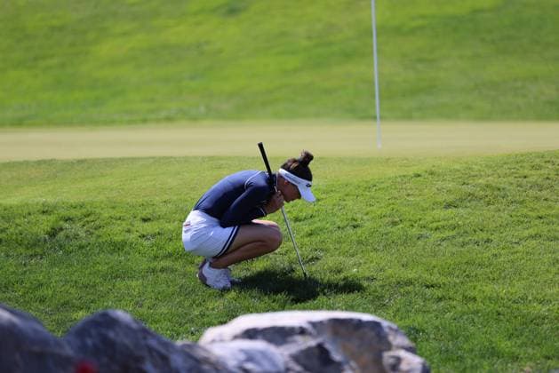 EVIAN-LES-BAINS, FRANCE - 11.07.2024: Esther Henseleit (GER) of The Amundi Evian Championship at the Evian Resort Golf Club on July 11, 2023 in Evian-les-Bains, France.