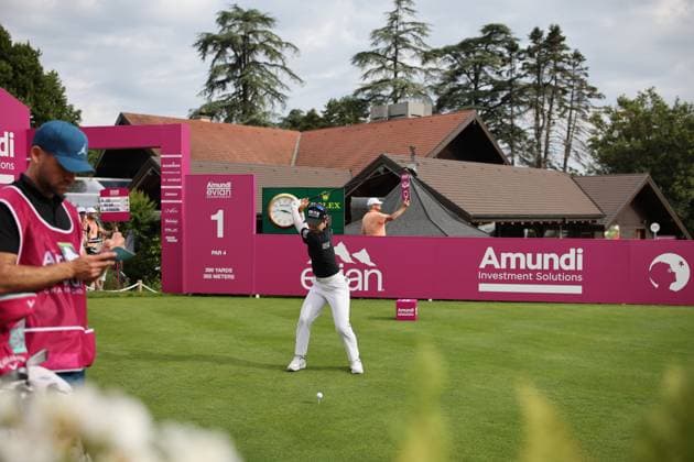 EVIAN-LES-BAINS, FRANCE - 11.07.2024: of The Amundi Evian Championship at the Evian Resort Golf Club on July 11, 2023 in Evian-les-Bains, France.