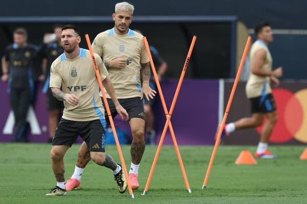 Football, Copa America, Argentina national team training