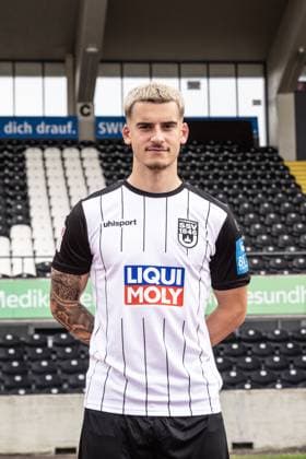 Niklas Castelle SSV Ulm 1846 Soccer 2 Bundesliga, portrait date 2024 2025 Niklas Castelle 44, SSV Ulm 1846 Soccer Ulm Donaustadion Baden Württemberg Germany