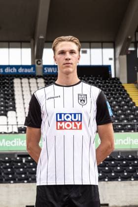 Luka Hyryläinen SSV Ulm 1846 Soccer 2 Bundesliga, portrait date 2024 2025 Luka Hyryläinen 38, SSV Ulm 1846 Soccer Ulm Donaustadion Baden Württemberg Germany