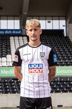Sascha Risch SSV Ulm 1846 Football 2 Bundesliga, portrait date 2024 2025 Sascha Risch 28, SSV Ulm 1846 Football Ulm Donaustadion Baden Württemberg Germany