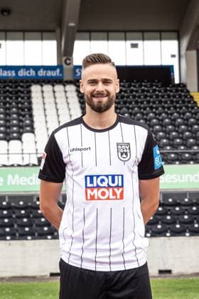 Lucas Röser SSV Ulm 1846 Soccer 2 Bundesliga, portrait date 2024 2025 Lucas Röser 9, SSV Ulm 1846 Soccer Ulm Donaustadion Baden Württemberg Germany