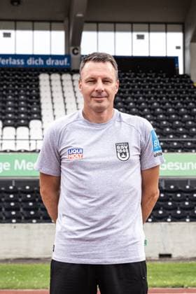 Holger Betz Goalkeeper Coach SSV Ulm 1846 Soccer 2 Bundesliga, Porträttermin 2024 2025 Holger Betz Goalkeeper Coach, SSV Ulm 1846 Soccer Ulm Donaustadion Baden Württemberg Germany