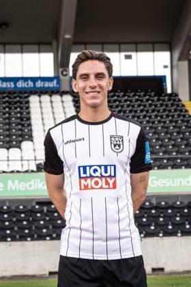 Max Brandt SSV Ulm 1846 Soccer 2 Bundesliga, portrait date 2024 2025 Max Brandt 23, SSV Ulm 1846 Soccer Ulm Donaustadion Baden Württemberg Germany