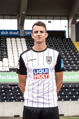 Lennart Stoll SSV Ulm 1846 Football 2 Bundesliga, portrait date 2024 2025 Lennart Stoll 18, SSV Ulm 1846 Football Ulm Donaustadion Baden Württemberg Germany