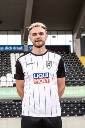 Philipp Strompf SSV Ulm 1846 Soccer 2 Bundesliga, portrait date 2024 2025 Philipp Strompf 32, SSV Ulm 1846 Soccer Ulm Donaustadion Baden Württemberg Germany