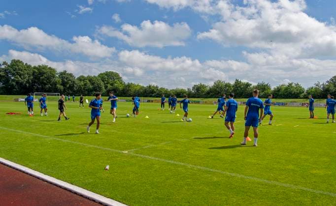 11 07 2024, Football 2 Bundesliga 2024 2025, 1 FC Magdeburg at the summer training camp in Bad Wörishofen in Unterallgäu,