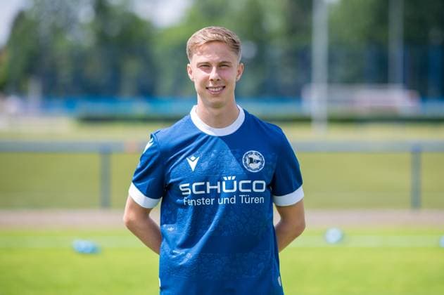 Sam Schreck DSC Arminia Bielefeld 3 Liga, portrait date 2024 2025