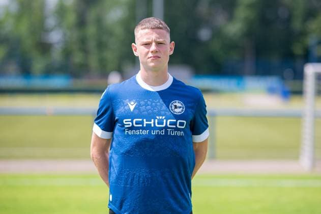 Justin Lukas DSC Arminia Bielefeld 3 Liga, portrait date 2024 2025