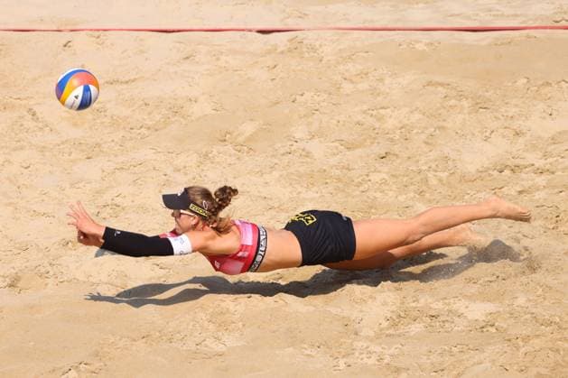 BEACHVOLLEYBALL - Beach Pro Vienna VIENNA,AUSTRIA,12.JUL.24 - Beach volleyball, Beachvolleyball - A1 Beach Pro Vienna. Image shows Ronja Klinger (AUT).  GEPAxpictures xMathiasxMandl
