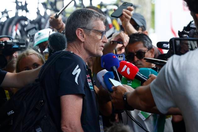 Tour de France 2024 - Stage 13 PAU, FRANCE - JULY 12 : Aldag Rolf (GER) Sports Director of BORA - hansgrohe during stage 13 of the 111th edition of the Tour de France 2024 cycling race, a stage of 165,3 km with start in Agen and finish in Pau on July 12, 2024 in Pau, France, 12 07 2024 Pau France  Copyright: xJanxDexMeuleneirx