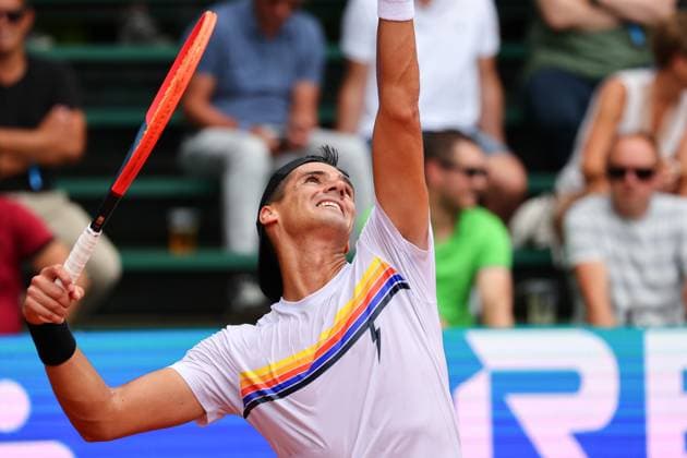 TENNIS - ATP, Tennis Herren Salzburg Open SALZBURG,AUSTRIA,12.JUL.24 - TENNIS - ATP Challenger, Salzburg Open. Image shows Federico Coria (ARG).  GEPAxpictures xDavidxGeieregger