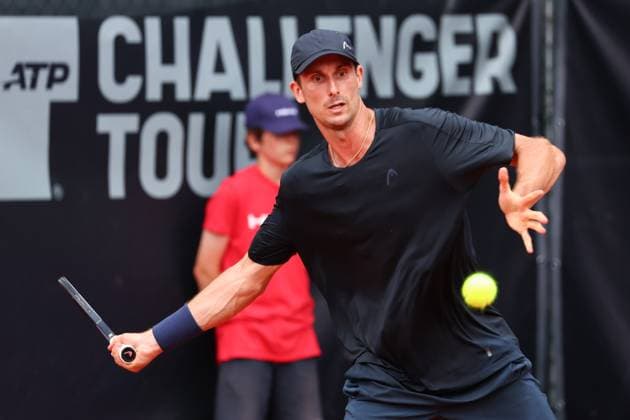 TENNIS - ATP, Tennis Herren Salzburg Open SALZBURG,AUSTRIA,12.JUL.24 - TENNIS - ATP Challenger, Salzburg Open. Image shows Alexander Ritschard (SUI).  GEPAxpictures xDavidxGeieregger