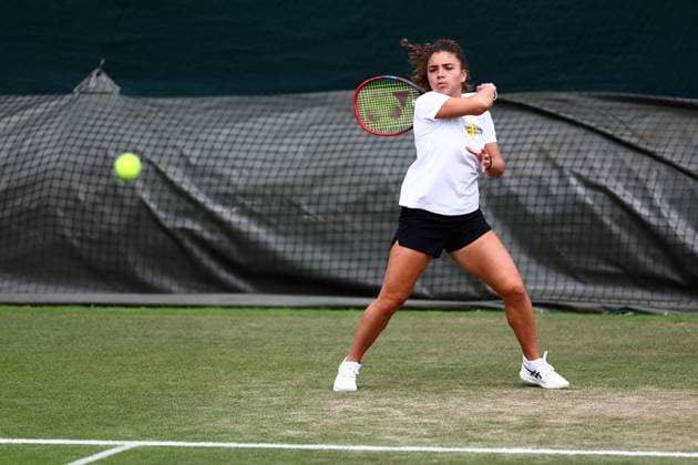 Jasmine Paolini practises Wimbledon Tennis Championships, Day 12, The All England Lawn Tennis and Croquet Club, London, UK - 12 Jul 2024  Copyright: xJamesxMarsh Shutterstockx 14581884n