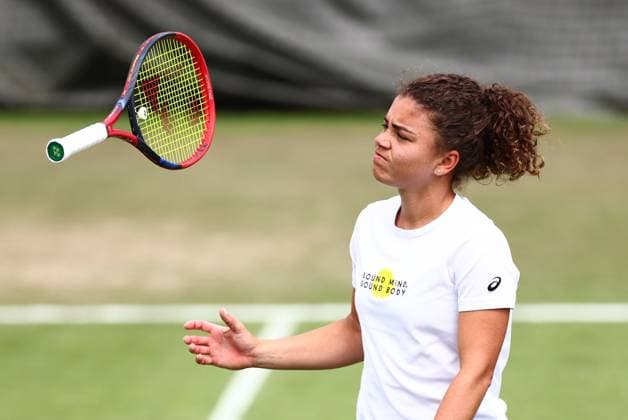 Jasmine Paolini practises Wimbledon Tennis Championships, Day 12, The All England Lawn Tennis and Croquet Club, London, UK - 12 Jul 2024  Copyright: xJamesxMarsh Shutterstockx 14581884g