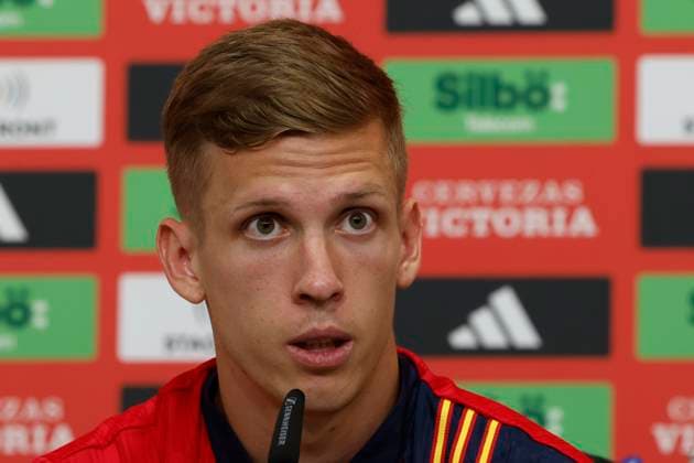 Spain s striker Dani Olmo Marc Cucurella during a press conference, PK, Pressekonferenz in Donaueschingen, Germany, 12 June 2024. Spain is facing England in their Euro 2024 final game on 14 June. Press conference of Spain s Dani Olmo !ACHTUNG: NUR REDAKTIONELLE NUTZUNG!  Copyright: xJ.J.xGUILLENx GRAF6019 20240712-55014131098_1