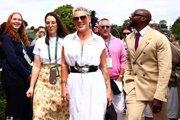 Pink Wimbledon Tennis Championships, Day 12, The All England Lawn Tennis and Croquet Club, London, UK - 12 Jul 2024  Copyright: xJamesxMarsh Shutterstockx 14581884aj