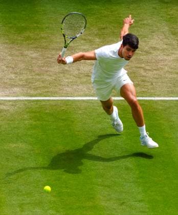 Carlos Alcaraz during his semi final match Wimbledon Tennis Championships, Day 12, The All England Lawn Tennis and Croquet Club, London, UK - 12 Jul 2024  Copyright: xJavierxGarcia Shutterstockx 14581882ac