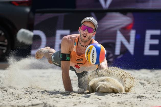 Beach Pro Tour Elite 16 Vienna, 12 07 2024, Vienna Clemens Wickler GER Beach Pro Tour Elite 16 Vienna, Vienna on 12 07 2024 Copyright: xBEAUTIFULxSPORTS PeterxWeberx