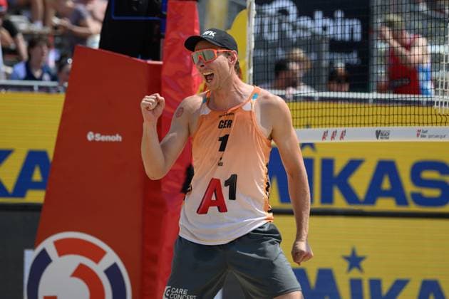 Beach Pro Tour Elite 16 Vienna, 12 07 2024, Vienna Nils Ehlers GER Beach Pro Tour Elite 16 Vienna, Vienna on 12 07 2024 Copyright: xBEAUTIFULxSPORTS PeterxWeberx