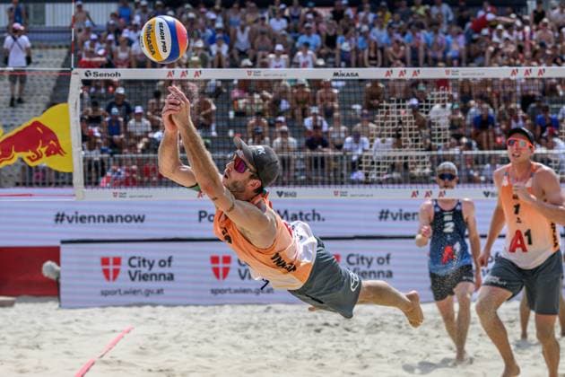 Beach Pro Tour Elite 16 Vienna, 12 07 2024, Vienna Clemens Wickler GER Beach Pro Tour Elite 16 Vienna, Vienna on 12 07 2024 Copyright: xBEAUTIFULxSPORTS PeterxWeberx