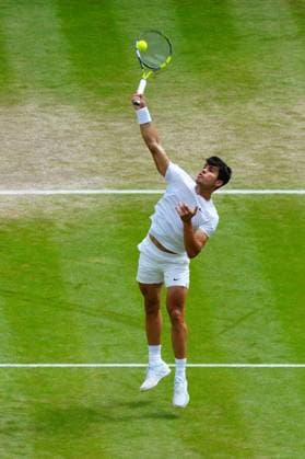 Carlos Alcaraz during his semi final match Wimbledon Tennis Championships, Day 12, The All England Lawn Tennis and Croquet Club, London, UK - 12 Jul 2024  Copyright: xJavierxGarcia Shutterstockx 14581882bl
