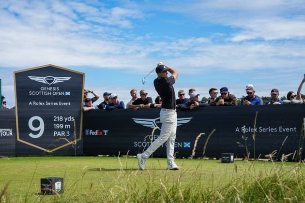 Ludvig Aberg (SWE). Genesis Scottish Open, Day 2, Golf, Renaissance Club, North Berwick, UK - 12 July 2024  Copyright: xStuartxWallace Shutterstockx 14576915dh