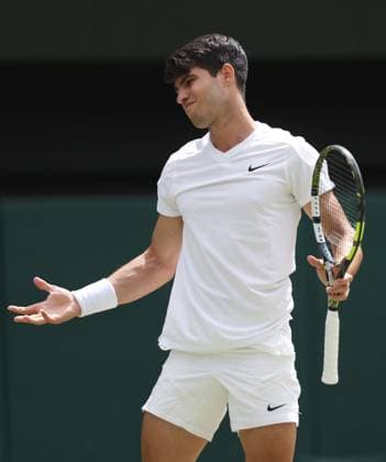 Carlos Alcaraz of Spain Wimbledon Tennis Championships, Day 12, The All England Lawn Tennis and Croquet Club, London, UK - 12 Jul 2024  Copyright: xEllaxLing Shutterstockx 14581887b