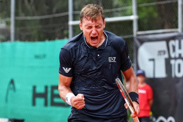 TENNIS - ATP, Tennis Herren Salzburg Open SALZBURG,AUSTRIA,12.JUL.24 - TENNIS - ATP Challenger, Salzburg Open. Image shows Hamad Medjedovic (SRB).  GEPAxpictures xDavidxGeieregger