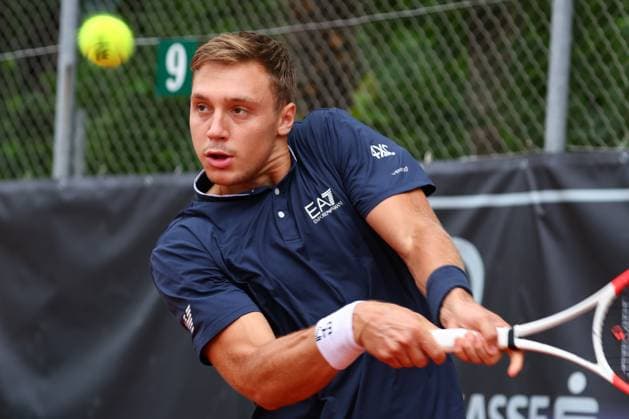 TENNIS - ATP, Tennis Herren Salzburg Open SALZBURG,AUSTRIA,12.JUL.24 - TENNIS - ATP Challenger, Salzburg Open. Image shows Hamad Medjedovic (SRB).  GEPAxpictures xDavidxGeieregger