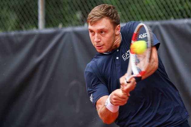 TENNIS - ATP, Tennis Herren Salzburg Open SALZBURG,AUSTRIA,12.JUL.24 - TENNIS - ATP Challenger, Salzburg Open. Image shows Hamad Medjedovic (SRB).  GEPAxpictures xDavidxGeieregger