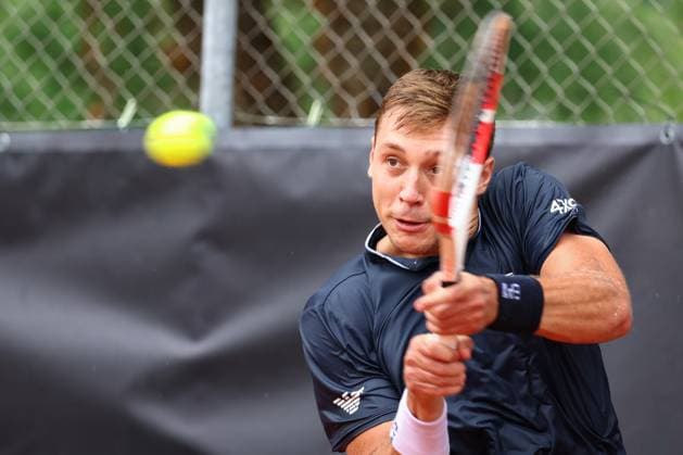TENNIS - ATP, Tennis Herren Salzburg Open SALZBURG,AUSTRIA,12.JUL.24 - TENNIS - ATP Challenger, Salzburg Open. Image shows Hamad Medjedovic (SRB).  GEPAxpictures xDavidxGeieregger