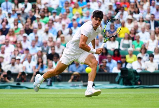 Carlos Alcaraz during his semi final match Wimbledon Tennis Championships, Day 12, The All England Lawn Tennis and Croquet Club, London, UK - 12 Jul 2024  Copyright: xJavierxGarcia Shutterstockx 14581882db