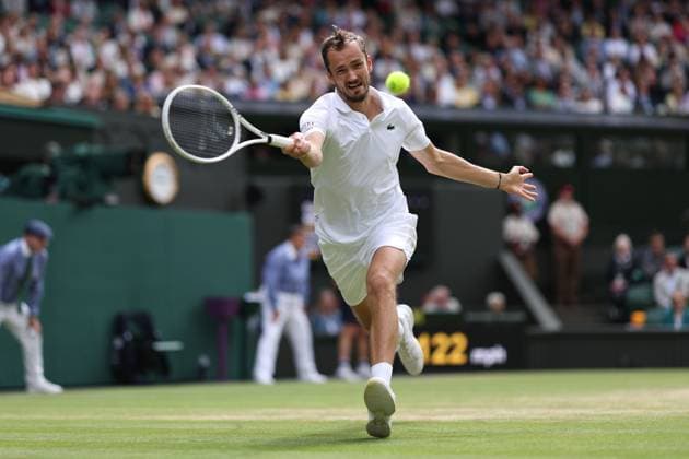 Daniil Medvedev of Russia Wimbledon Tennis Championships, Day 12, The All England Lawn Tennis and Croquet Club, London, UK - 12 Jul 2024  Copyright: xEllaxLing Shutterstockx 14581887aj