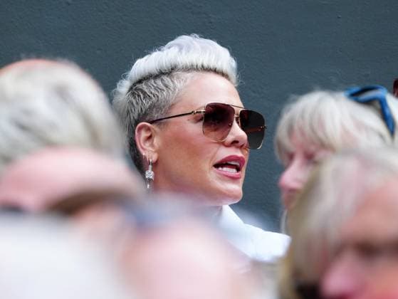 Pink watching the action on Centre Court Wimbledon Tennis Championships, Day 12, The All England Lawn Tennis and Croquet Club, London, UK - 12 Jul 2024  Copyright: xJavierxGarcia Shutterstockx 14581882de