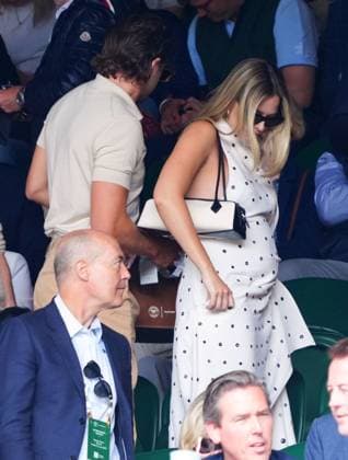 Margot Robbie and Tom Ackerley watching the action on Centre Court Wimbledon Tennis Championships, Day 12, The All England Lawn Tennis and Croquet Club, London, UK - 12 Jul 2024  Copyright: xJavierxGarcia Shutterstockx 14581882dr