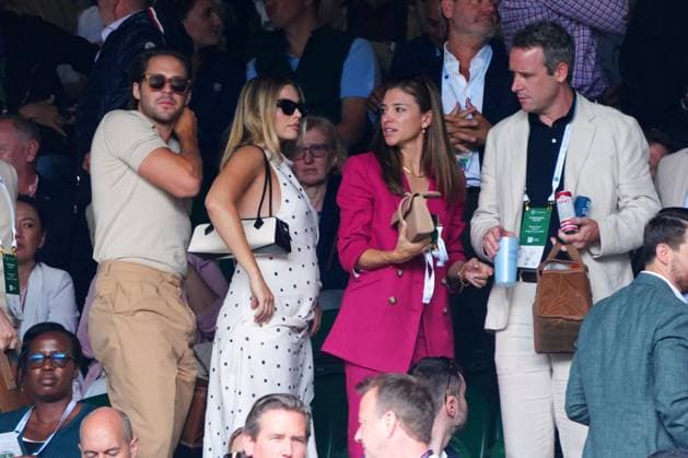 Margot Robbie and Tom Ackerley watching the action on Centre Court Wimbledon Tennis Championships, Day 12, The All England Lawn Tennis and Croquet Club, London, UK - 12 Jul 2024  Copyright: xJavierxGarcia Shutterstockx 14581882dp