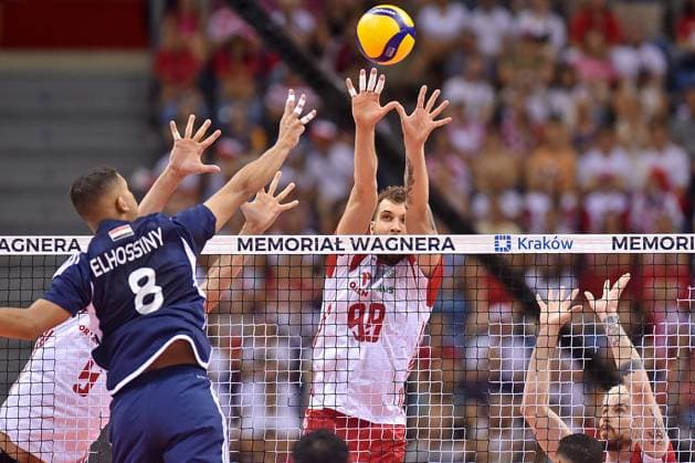2024.07.12 Krakow Siatkowka mezczyzn, turniej towarzyski, XXI Memorial Huberta Jerzego Wagnera Polska - Egipt N z Abdelrahman Elhossiny, Norbert Huber, Tomasz Fornal Foto Krzysztof Porebski PressFocus 2024.07.12 Krakow Volleyball men, 21. Hubert Jerzy Wagner Memorial friendly tournament Poland - Egypt Abdelrahman Elhossiny, Norbert Huber, Tomasz Fornal Credit: Krzysztof Porebski PressFocus NEWSPIX.PL --- Newspix.pl  20240712PF_KP00002