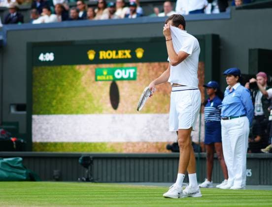 Daniil Medvedev during his semi final match Wimbledon Tennis Championships, Day 12, The All England Lawn Tennis and Croquet Club, London, UK - 12 Jul 2024  Copyright: xJavierxGarcia Shutterstockx 14581882ej
