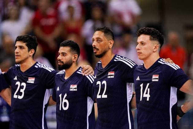 12.07.2024 KRAKOW UL. LEMA 7 ( POLAND ) SIATKOWKA MEZCZYZN ( MEN S VOLLEYBALL ) XXI MEMORIAL HUBERTA JERZEGO WAGNERA MECZ POLSKA - EGIPT ( GAME POLAND - EGYPT ) NZ MOHAMED AHMED GABER MOSTAFA MOSTAFA MOHAMED HASSAN SEIF EL DIN FOTO BORYS GOGULSKI CYFRASPORT NEWSPIX.PL --- Newspix.pl  20240712_CSBG_0003