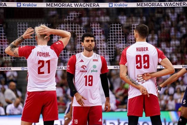 12.07.2024 KRAKOW UL. LEMA 7 ( POLAND ) SIATKOWKA MEZCZYZN ( MEN S VOLLEYBALL ) XXI MEMORIAL HUBERTA JERZEGO WAGNERA MECZ POLSKA - EGIPT ( GAME POLAND - EGYPT ) NZ TOMASZ FORNAL MARCIN JANUSZ NORBERT HUBER FOTO BORYS GOGULSKI CYFRASPORT NEWSPIX.PL --- Newspix.pl  20240712_CSBG_0014