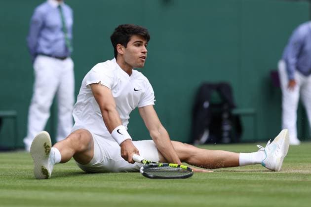 Carlos Alcaraz of Spain Wimbledon Tennis Championships, Day 12, The All England Lawn Tennis and Croquet Club, London, UK - 12 Jul 2024  Copyright: xEllaxLing Shutterstockx 14581887aq