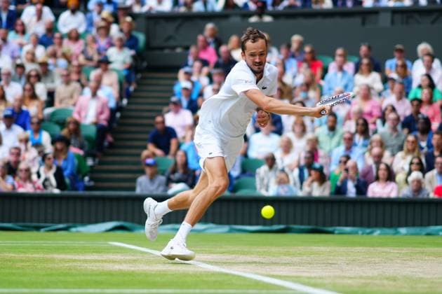 Daniil Medvedev during his semi final match Wimbledon Tennis Championships, Day 12, The All England Lawn Tennis and Croquet Club, London, UK - 12 Jul 2024  Copyright: xJavierxGarcia Shutterstockx 14581882et