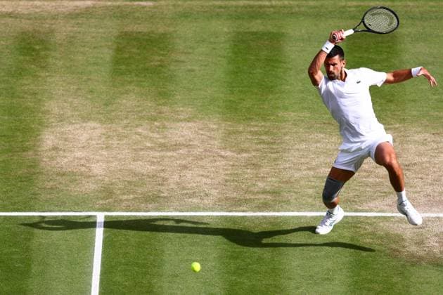 Novak Djokovic during his semi final match Wimbledon Tennis Championships, Day 12, The All England Lawn Tennis and Croquet Club, London, UK - 12 Jul 2024  Copyright: xJamesxMarsh Shutterstockx 14581884ea