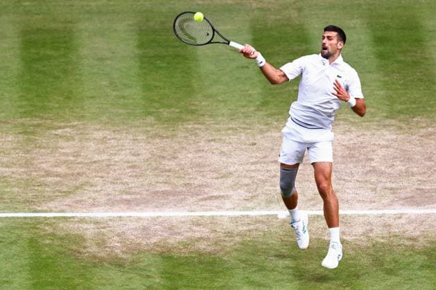 Novak Djokovic during his semi final match Wimbledon Tennis Championships, Day 12, The All England Lawn Tennis and Croquet Club, London, UK - 12 Jul 2024  Copyright: xJamesxMarsh Shutterstockx 14581884el