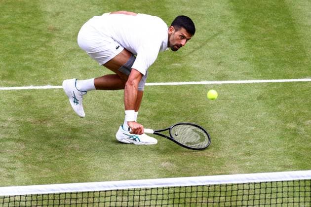Novak Djokovic during his semi final match Wimbledon Tennis Championships, Day 12, The All England Lawn Tennis and Croquet Club, London, UK - 12 Jul 2024  Copyright: xJamesxMarsh Shutterstockx 14581884ei