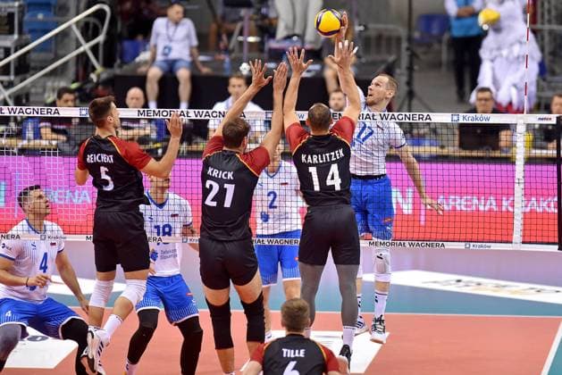 Volleyball, Test match, Slovenia - Germany