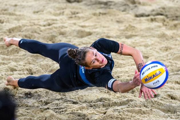 Beach Pro Tour Elite 16 Vienna, 12 07 2024, Vienna Cinja Tillmann GER Beach Pro Tour Elite 16 Vienna, Vienna on 12 07 2024 Copyright: xBEAUTIFULxSPORTS PeterxWeberx