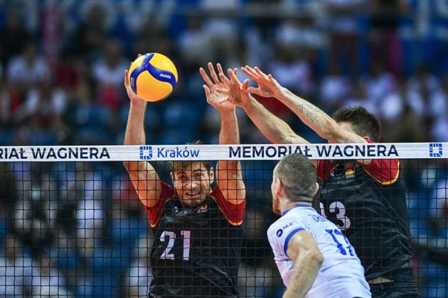 KRAKOW 12.07.2024 SIATKOWKA XXI MEMORIAL HUBERTA JERZEGO WAGNERA --- VOLLEYBALL XXI HUBERT JERZY WAGNER MEMORIAL TOURNAMENT SLOWENIA - NIEMCY SLOVENIA - GERMANY N Z TOBIAS KRICK FOT. MICHAL PLASZYK 400mm.pl NEWSPIX.PL --- Newspix.pl  20240712_PLA_111